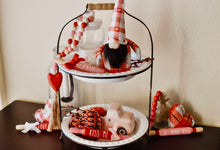 Load image into Gallery viewer, Red to Pink Ombre Wood Beaded Strand