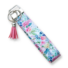 Load image into Gallery viewer, Beautiful Blush Floral Keychain Wristlet