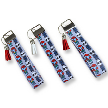 Load image into Gallery viewer, NBC Jack & Sally (Gray) Keychain Wristlet