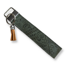 Load image into Gallery viewer, Olive Embossed Keychain Wristlet