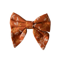 Load image into Gallery viewer, Orange Floral Bow - Mini