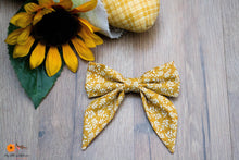 Load image into Gallery viewer, Mustard Floral Bow - Large