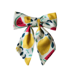 White Mixed Fruit Bow - Small