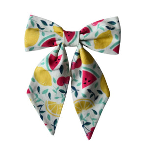 White Mixed Fruit Bow - Large