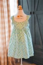 Load image into Gallery viewer, Teal Polka Dotted Sundress {Girl}