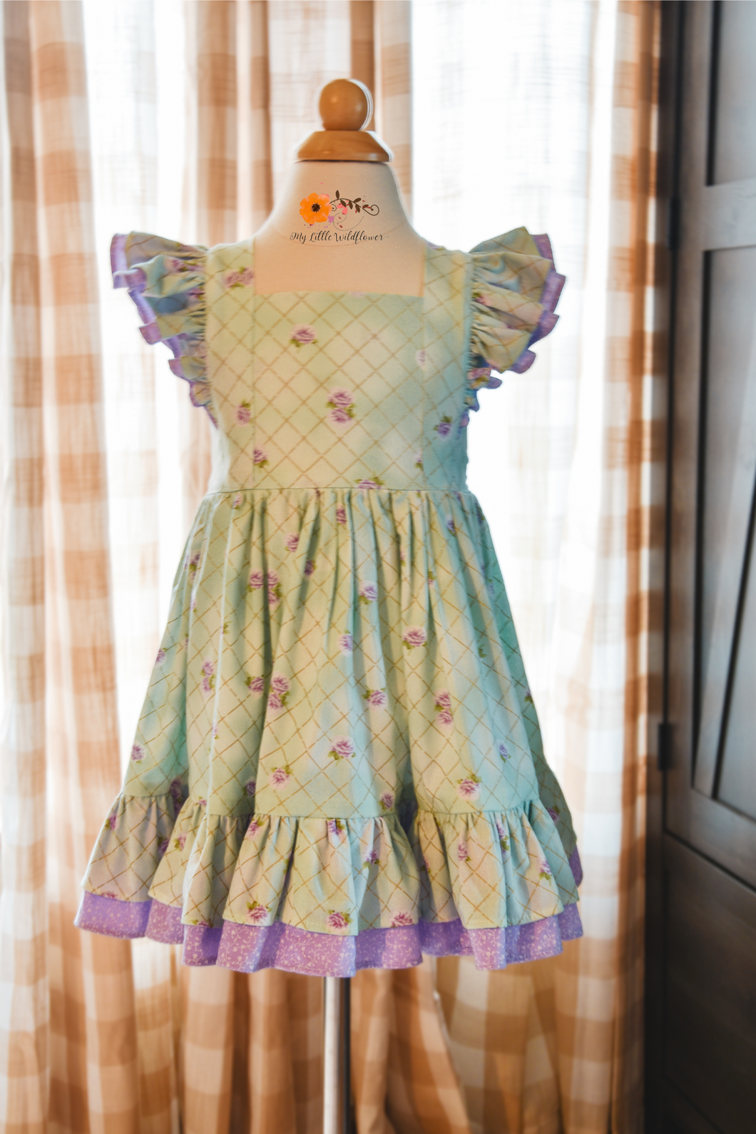 Pinafore Ruffle Dress {Girls}