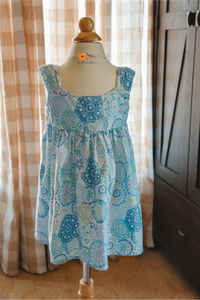 Blue Circle Sundress {Toddler}