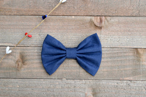 Navy Classic Bow