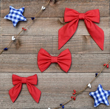 Load image into Gallery viewer, Red Sailor Bow