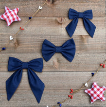 Load image into Gallery viewer, Navy Bow - Large
