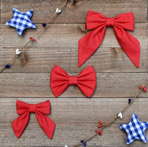 Red Classic Bow