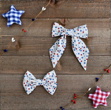 Load image into Gallery viewer, Patriotic Stars Bow - Large