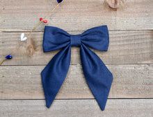 Load image into Gallery viewer, Navy Bow - Large