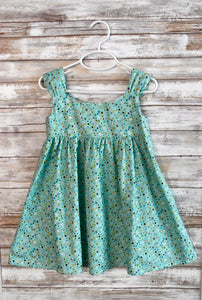 Teal Polka Dotted Sundress