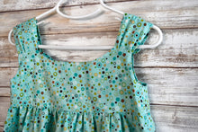 Load image into Gallery viewer, Teal Polka Dotted Sundress