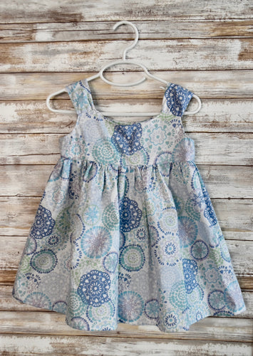 Blue Circle Sundress