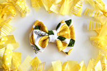 Load image into Gallery viewer, Lemon Double Stacked Bow