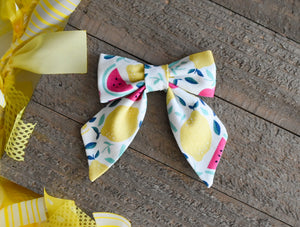 White Mixed Fruit Bow - Small