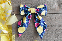Load image into Gallery viewer, Navy Mixed Fruit Bow - Large