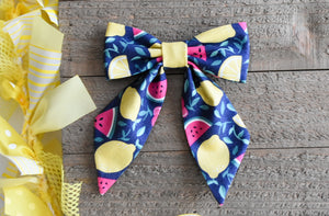 Navy Mixed Fruit Bow - Large
