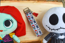 Load image into Gallery viewer, NBC Jack &amp; Sally (Gray) Keychain Wristlet