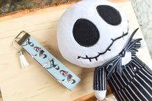 Load image into Gallery viewer, NBC Jack &amp; Sally (Blue) Keychain Wristlet