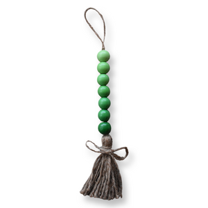 Green Ombre Wood Beaded Strand