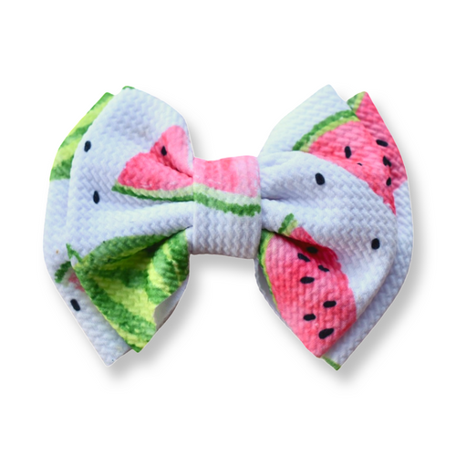 Watermelon Double Stacked Bow