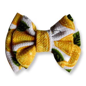 Lemon Double Stacked Bow