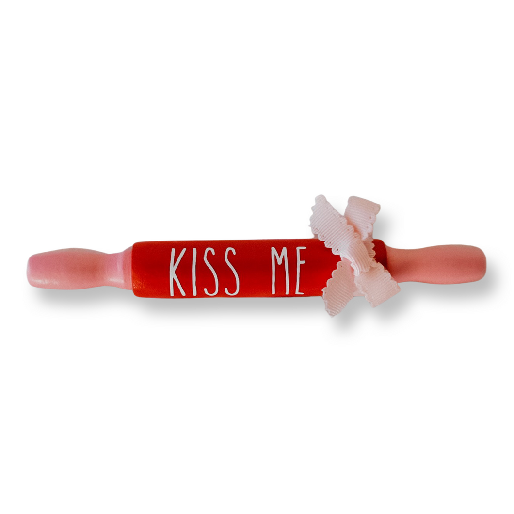 Kiss Me Valentine's Day Rolling Pin