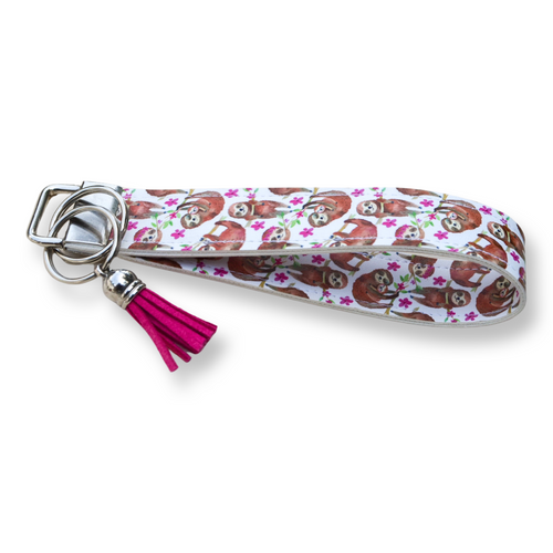 Sloth Keychain Wristlet