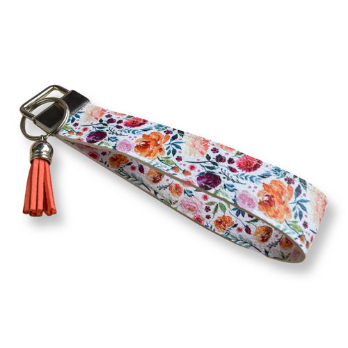 Wildflower Floral Keychain Wristlet