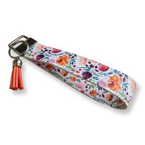 Wildflower Floral Keychain Wristlet