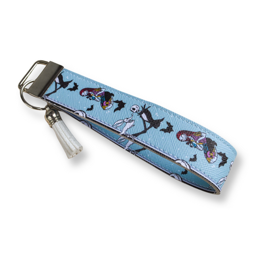 NBC Jack & Sally (Blue) Keychain Wristlet
