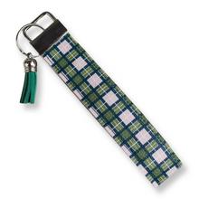 Load image into Gallery viewer, Green Plaid Keychain Wristlet