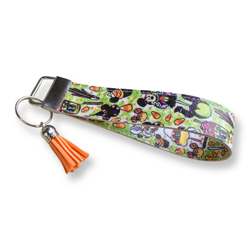 Mickey-Inspired Halloween Keychain Wristlet