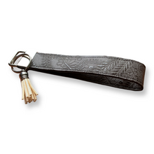 Load image into Gallery viewer, Brown Embossed Keychain Wristlet