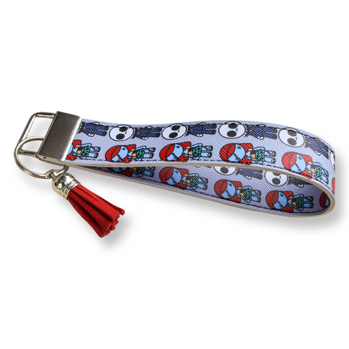 NBC Jack & Sally (Gray) Keychain Wristlet