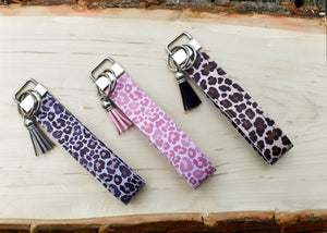 Cool Cheetah Print Keychain Wristlet