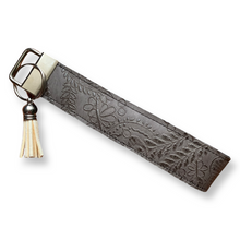 Load image into Gallery viewer, Brown Embossed Keychain Wristlet